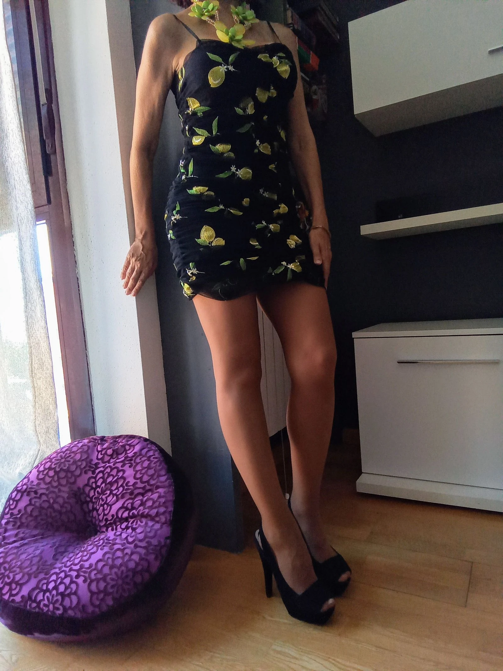 Zara summer dress embroidered with lemons – photo 3